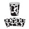 Party Central Club Pack of 96 Black and White Cow Print Disposable Paper Drinking Party Tumbler Cups 9 oz.